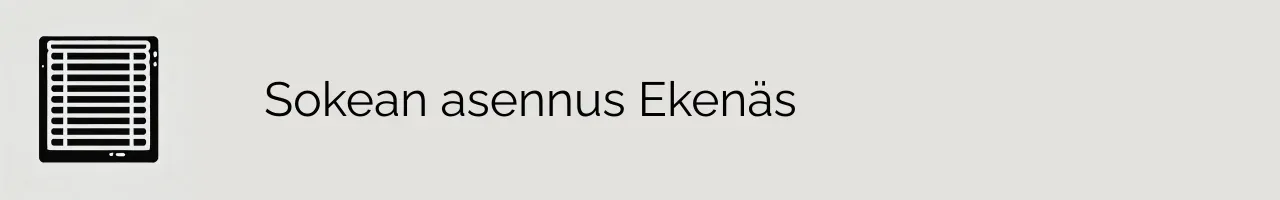 Sokean asennus Ekenäs